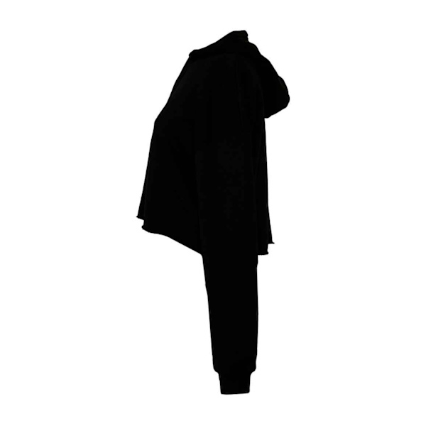 Bella + Canvas Damklippt Hoodie XL Svart Black XL