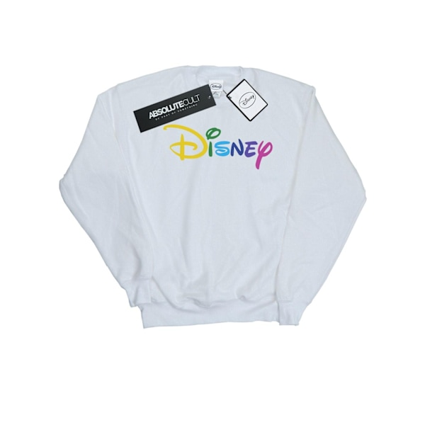 Disney Dam/Kvinnor Färg Logo Sweatshirt XXL Vit White XXL