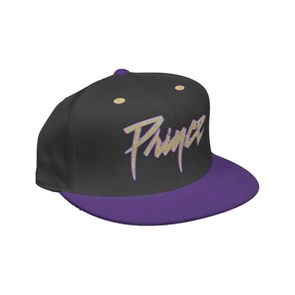 Prince Unisex Vuxen Logotyp och Symbol Baseball Cap One Size Svart Black/Purple One Size