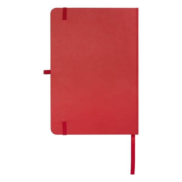 Teak A5-anteckningsbok med hårt omslag av återvunnet material, One Size, Röd Red One Size