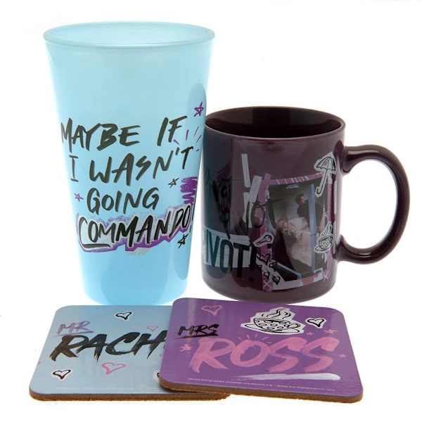 Friends Maybe If I Wasn´t Going Commando Mug Set One Size Blå/ Blue/Purple/Black One Size