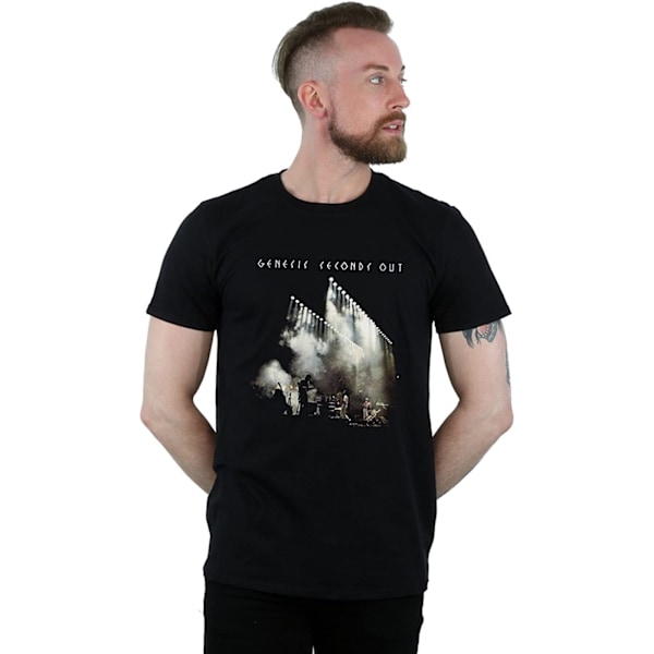 Genesis Unisex Adult Seconds Out T-Shirt M Svart/Vit Black/White M