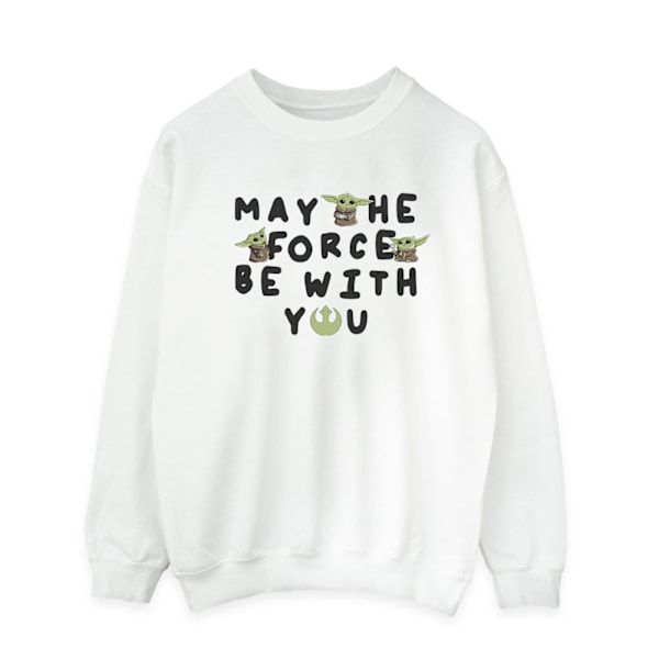 Star Wars Herr The Mandalorian Grogu May The Force Be With You White XL