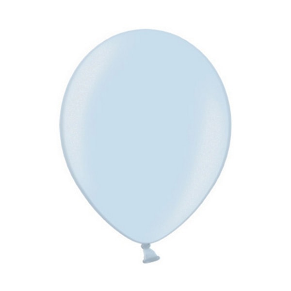 Belbal 5-tums ballonger (förpackning om 100) En storlek Metallic Light Bl Metallic Light Blue One Size