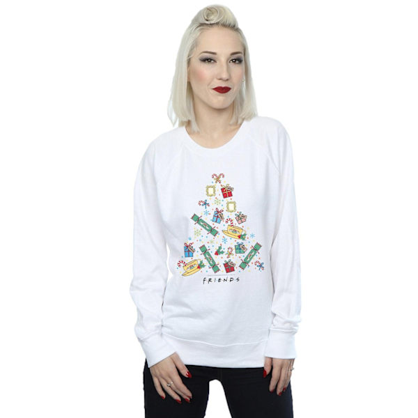 Friends Dam/Damer Julgran Sweatshirt S Vit White S