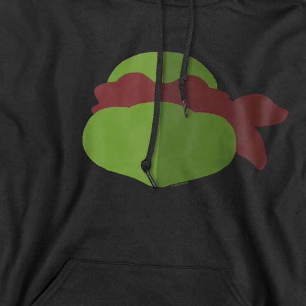 Teenage Mutant Ninja Turtles Raphael Ansikte Hoodie Herr XL Svart Black XL