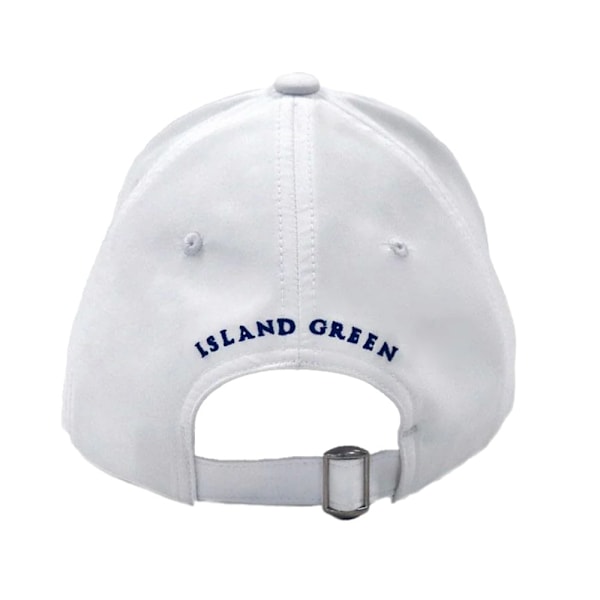 Island Green Herr Logo Böjd Skärm Golfkeps One Size Vit White One Size