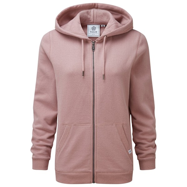 TOG24 Dam/Kvinnor Mia Full Zip Hoodie 24 UK Faded Pink Faded Pink 24 UK