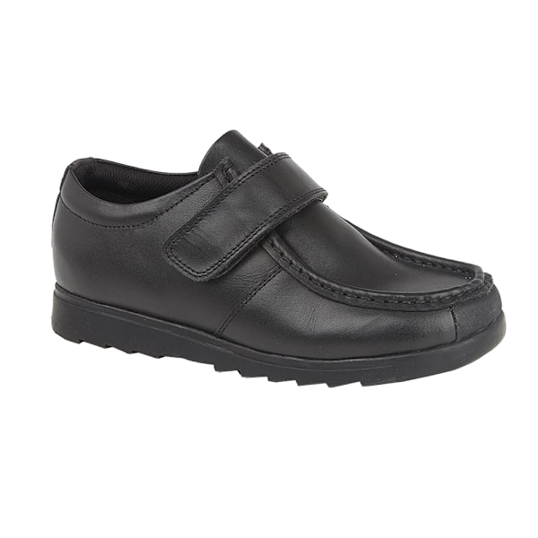 Roamers Barn/Pojkar En Bar Touch Fastening Casual Sko 2 UK Black 2 UK