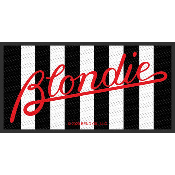 Blondie Parallel Lines Patch One Size Svart/Vit/Röd Black/White/Red One Size