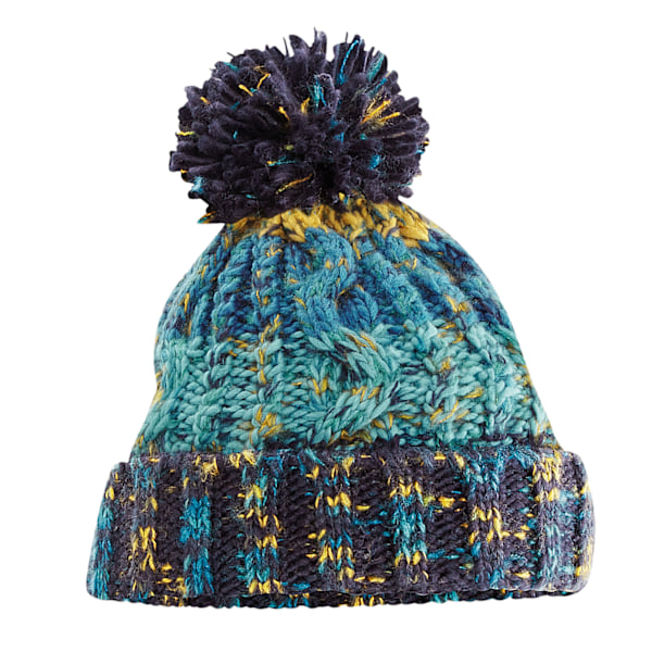 Beechfield Unisex Vuxen Korköppnare Stickad Pom Pom Mössa O Marine Splash One Size