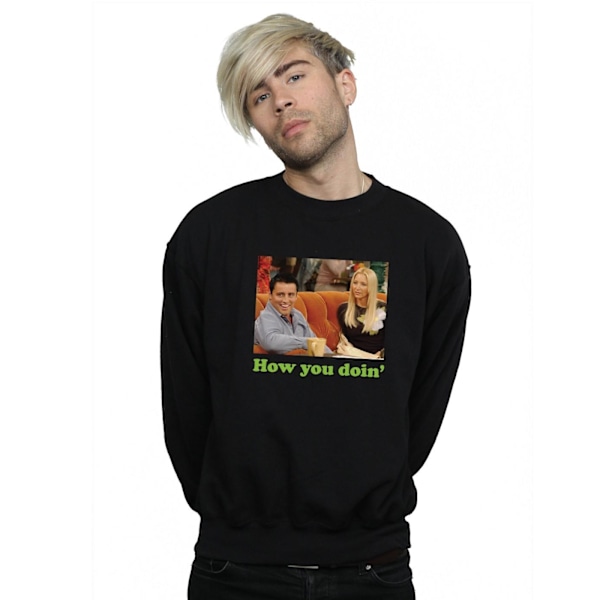 Friends Mens How You Doin Sweatshirt L Svart Black L