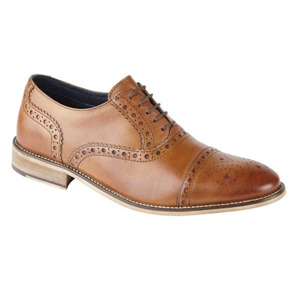 Roamers Herr Läder Brogues 8 UK Tan Tan 8 UK