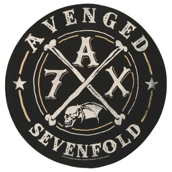 Avenged Sevenfold A7X Patch One Size Svart/Vit Black/White One Size