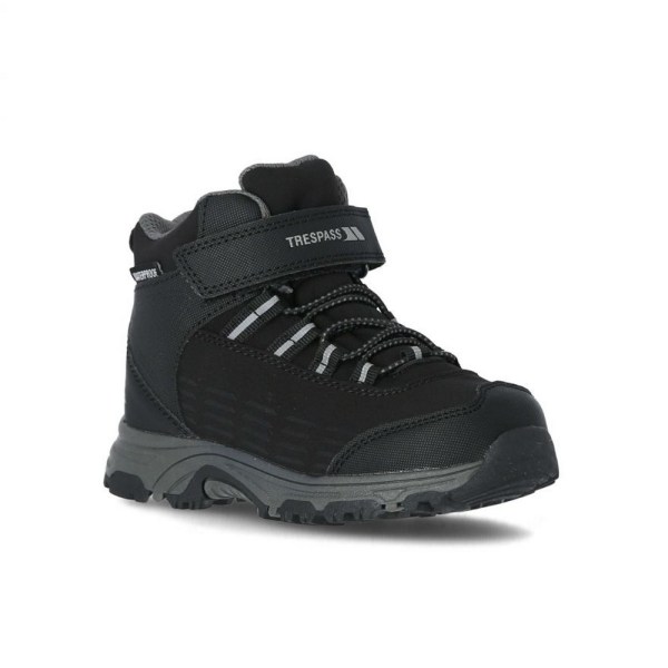 Trespass Childrens/Kids Harrelson Mid Cut Hiking Boots 2 UK Bla Black 2 UK