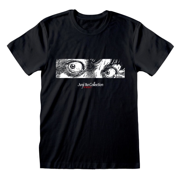 Junji-Ito Unisex T-shirt för vuxna ögon XXL Svart/Vit Black/White XXL