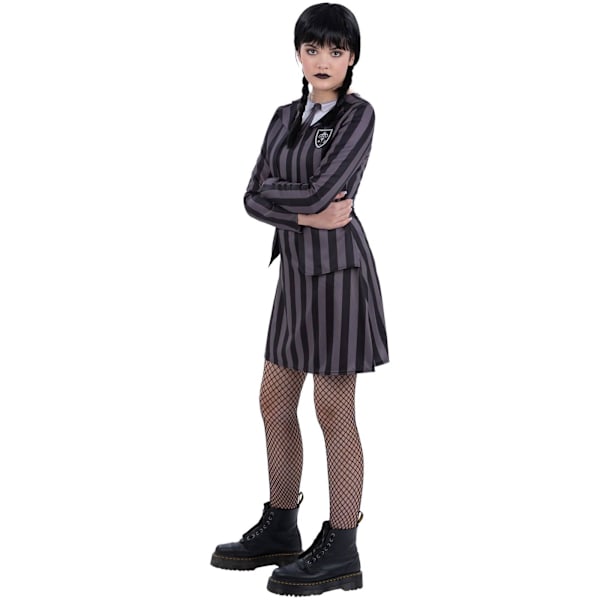 Smiffys Flickuniform Skoluniform Set för Flickor 4-6 År Svart/Grön/ Black/Green/Grey 4-6 Years