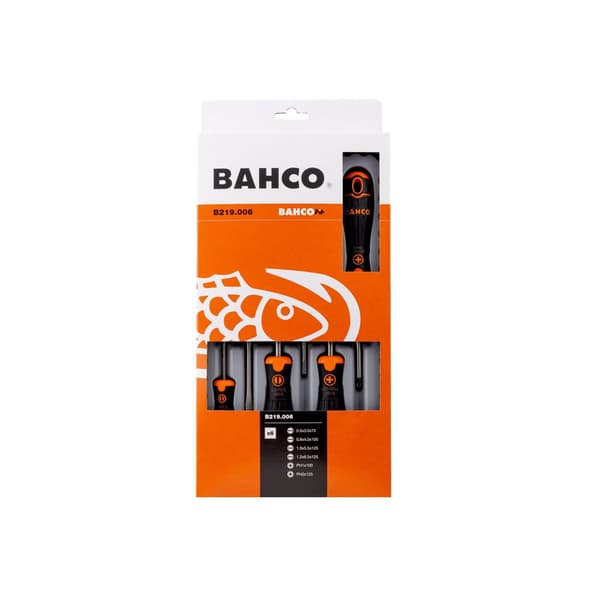 Bahco B219.006 Bahcofit Skruvmejselset, 6 Delar One Size Multi Multi Colour One Size