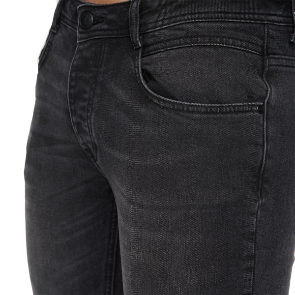 Crosshatch Malcolm Slim Jeans 40S Black Wash för män Black Wash 40S