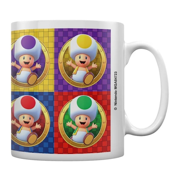 Super Mario Multi Toads Mugg One Size Flerfärgad/Vit Multicoloured/White One Size