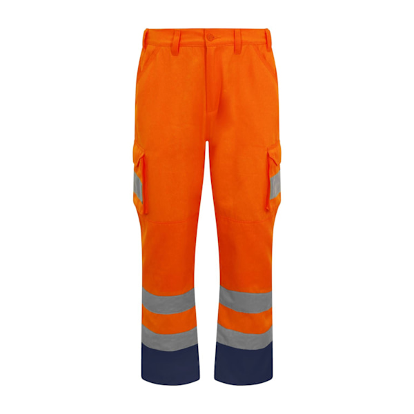 PRO RTX Hög synlighet herr cargobyxor L R Orange Orange L R