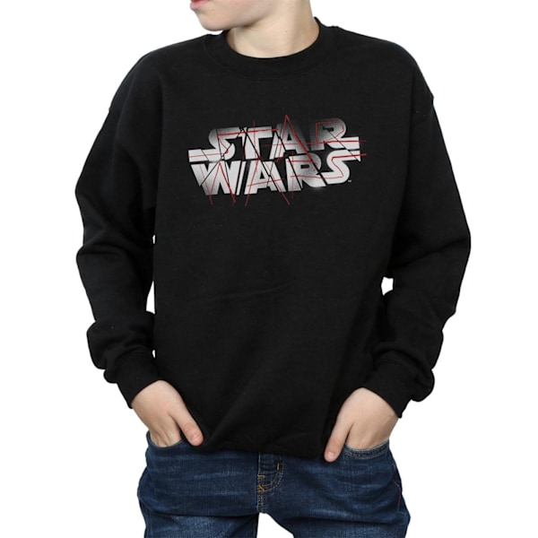 Star Wars The Last Jedi Spray Logo Sweatshirt för pojkar 9-11 år B Black 9-11 Years
