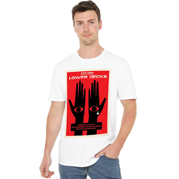 Star Trek Herr The Next Generation Säsong 7 Avsnitt 15 T-Shirt White L