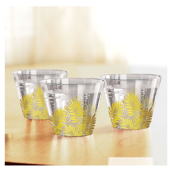 Amscan Key West Plast Hot Stamped Tumbler One Size Transparen Transparent/Yellow One Size