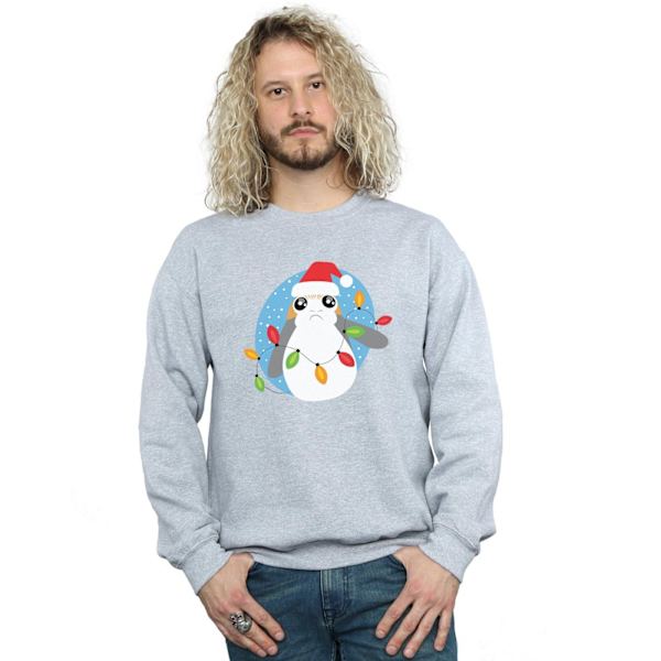 Star Wars The Last Jedi Porg Julbelysning Sweatshirt L Sports Grey L