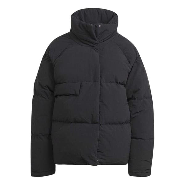 Adidas Dam Dunfylld Oversized Pufferjacka 16 UK Black 16 UK