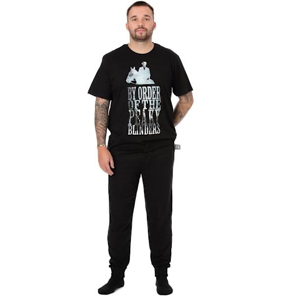 Peaky Blinders Herr By Order Lång Pyjamas Set L Svart Black L