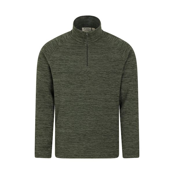 Mountain Warehouse Mens Snowdon II Fleece Top XXL Grön Green XXL