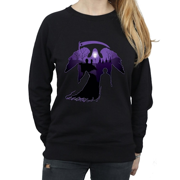 Harry Potter Dam/Kvinnor Graveyard Silhouette Sweatshirt S Svart Black S