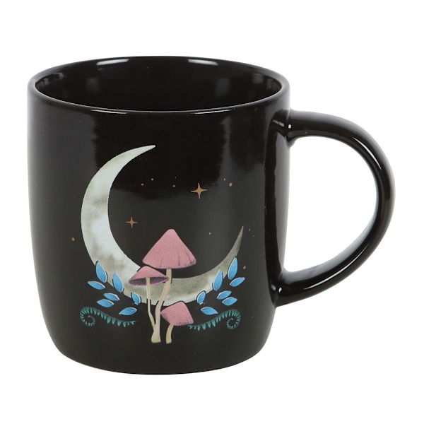 Something Different Mystical Moon Mug En Storlek Svart/Rosa Black/Pink One Size