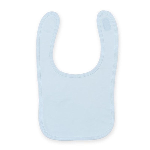 Larkwood Baby Unisex Enfärgad & Kontrast Haklapp (2-pack) One Size Pale Blue One Size