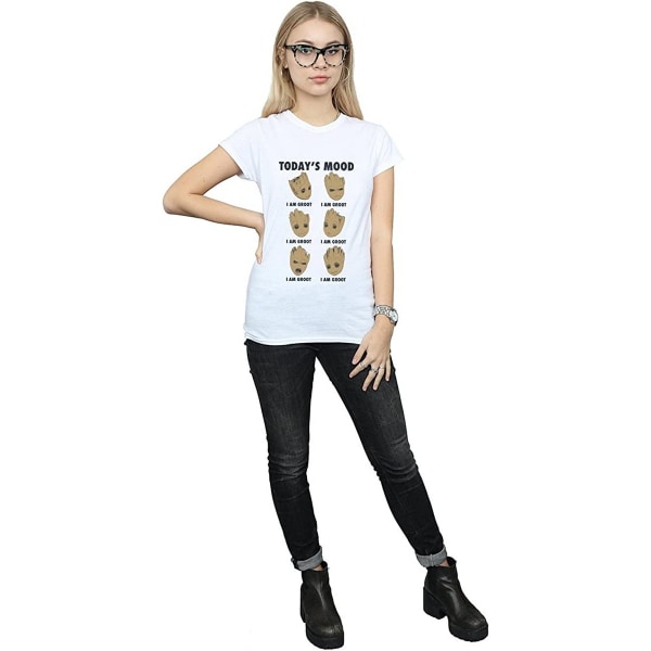 Guardians Of The Galaxy Womens/Ladies Today's Mood Baby Groot C White 3XL