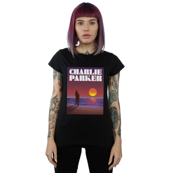 Charlie Parker Dam/Kvinnor Into The Sunset Bomull T-shirt XL Black XL