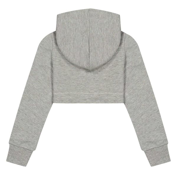Puma Croppad Sweatshirtjacka för flickor 5-6 år Grå Grey 5-6 Years