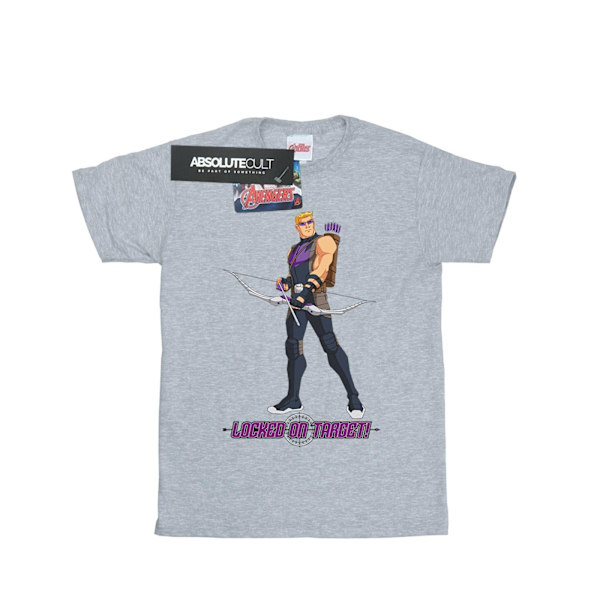 Marvel Girls Hawkeye Locked On Target Bomull T-shirt 9-11 år Sports Grey 9-11 Years