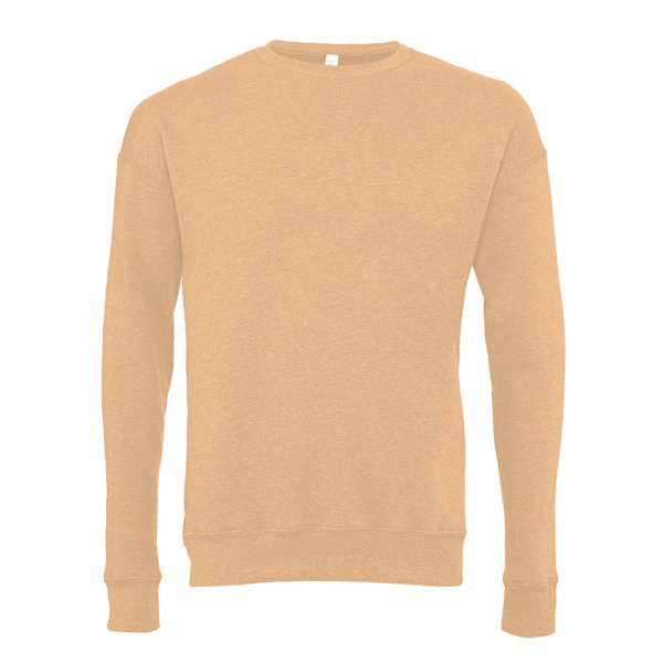 Bella + Canvas Unisex Drop Shoulder Sweatshirt XS Heather Sand Dune Heather Sand Dune XS