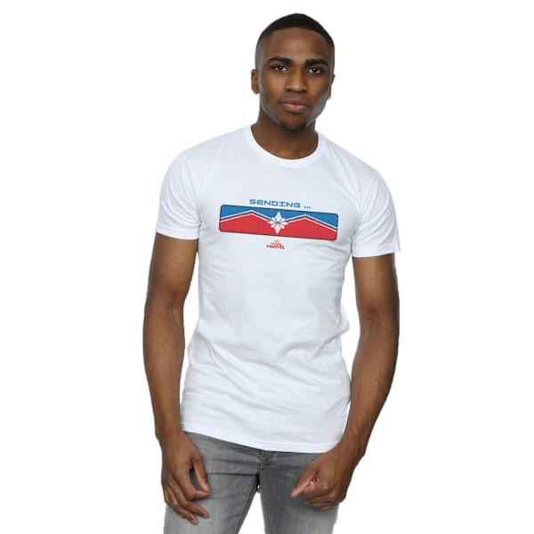 Marvel Herr Captain Marvel Sending T-Shirt M Vit White M