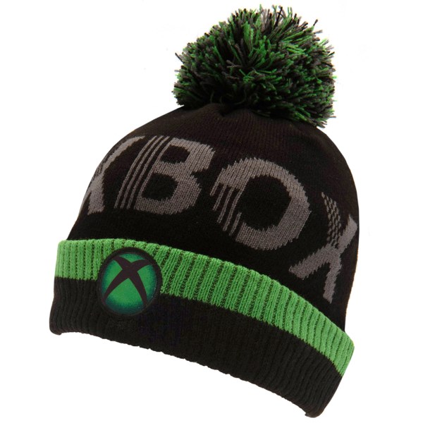 Xbox Barn/Barn Bobble Logo Beanie One Size Svart/Grön Black/Green One Size
