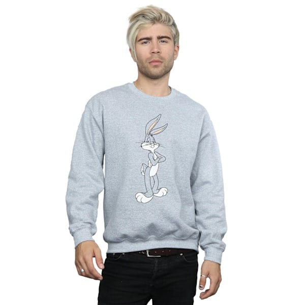 Looney Tunes Herr Bugs Bunny Korsa Armar Sweatshirt L Sports G Sports Grey L