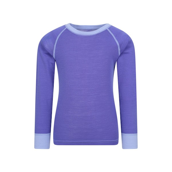 Mountain Warehouse Barn/Kids Merino II Rundhals Base Layer Purple 3-4 Years