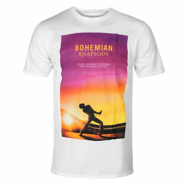 Queen Unisex Vuxen Bohemian Rhapsody T-shirt med print L Vit White L