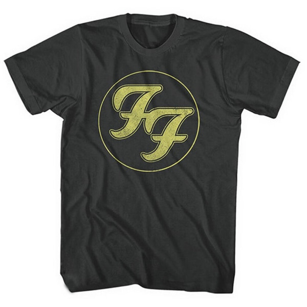 Foo Fighters Unisex Vuxen Distressed Logo T-shirt M Svart Black M