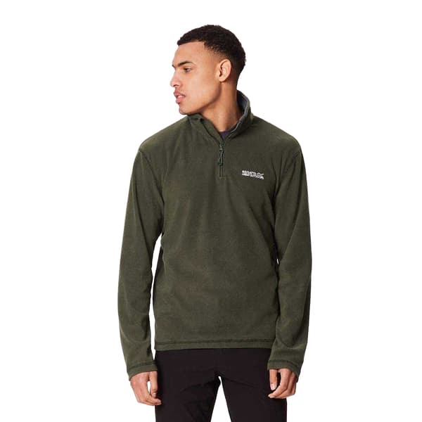 Regatta Great Outdoors Herr Thompson Half Zip Fleecetopp L Mörk Dark Khaki L