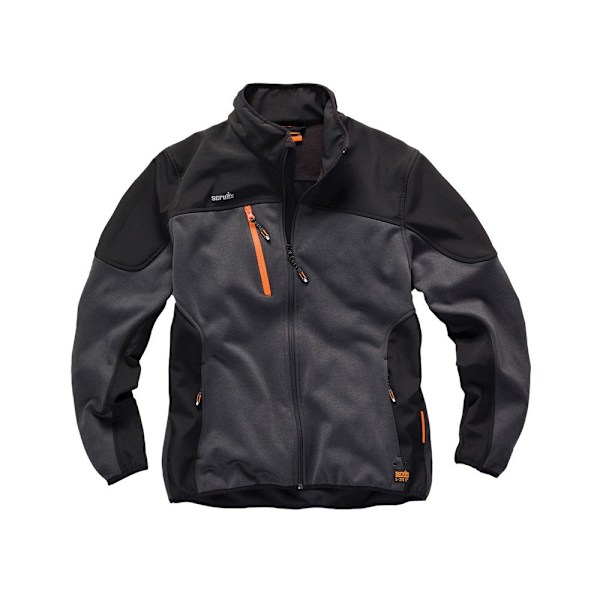 Scruffs Trade Tech Softshelljacka XXL Charcoal för män Charcoal XXL