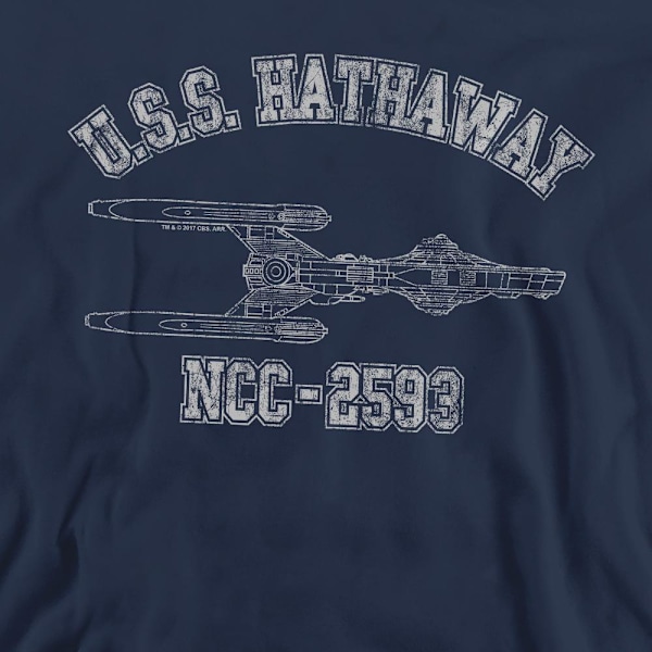 Star Trek Unisex Vuxen Hathaway Träningssweatshirt L Marinblå Navy L