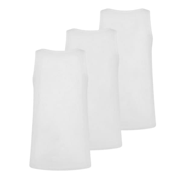 Boss Herr Hbw Premium Bomull Linne (3-pack) XXL Vit White XXL